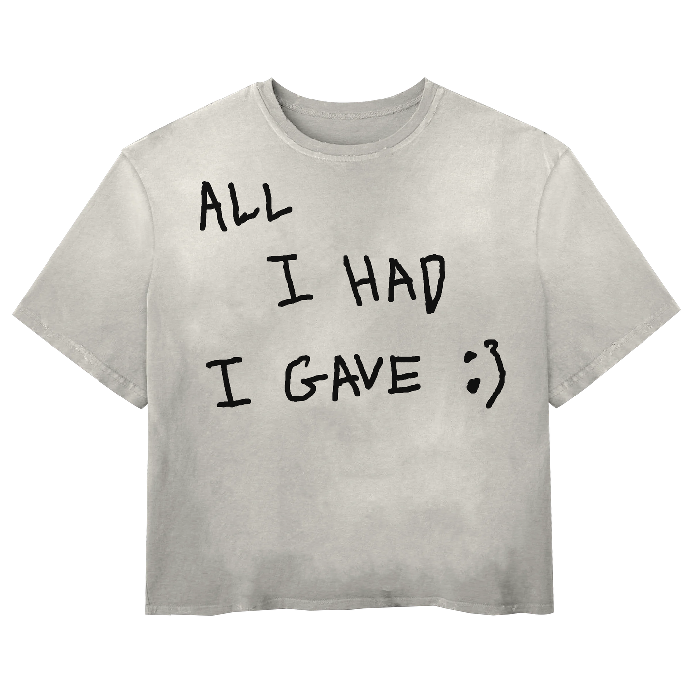 Be Happy Tee - White - Front