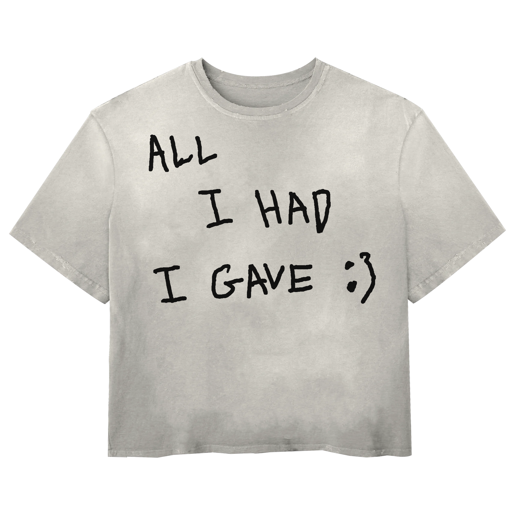 Be Happy Tee - White - Front