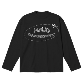 Departure Baggy L/S Tee - Black - Front