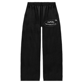 Departure Baggy Sweatpants - Black - Front