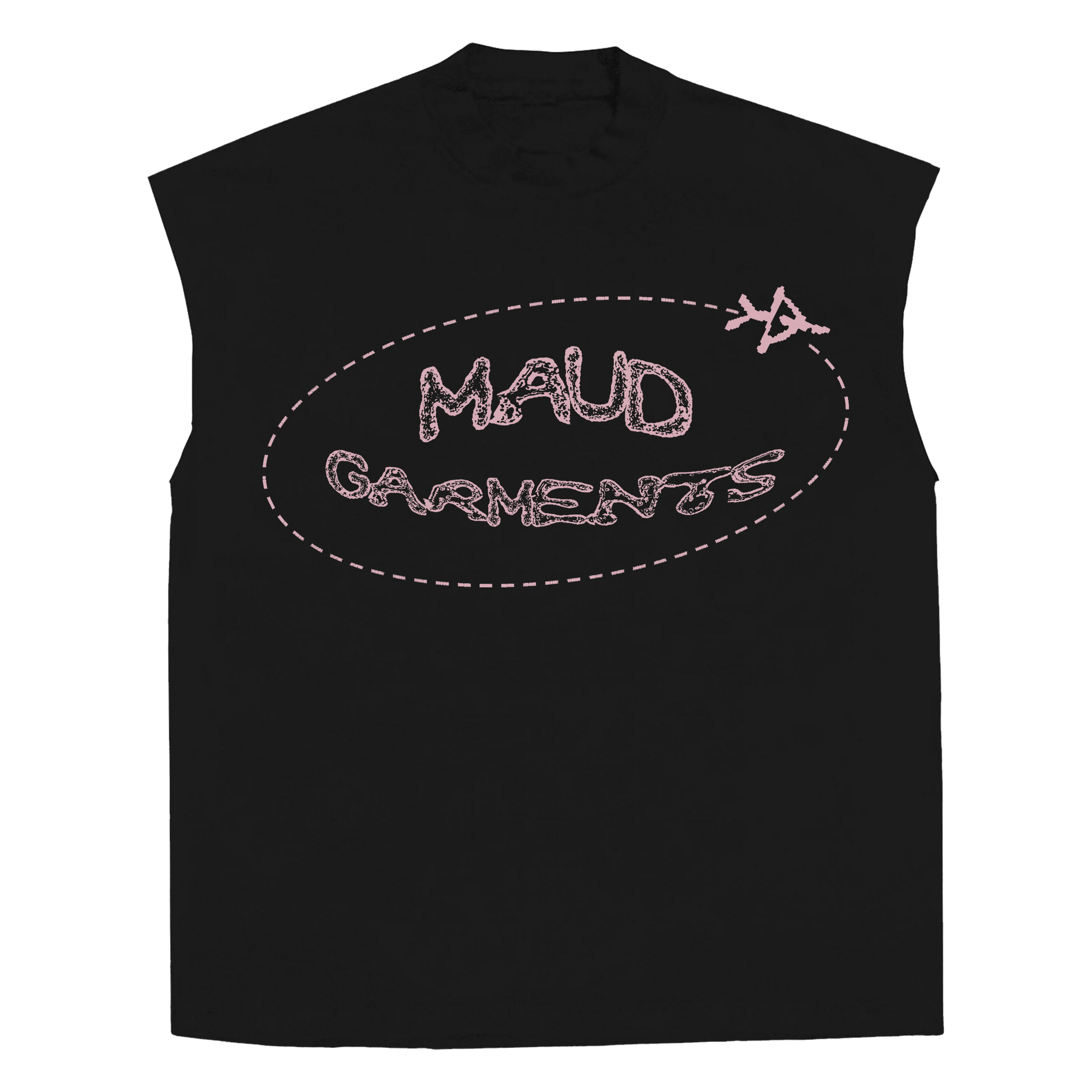 Departure Sleeveless Tee - Black - Front