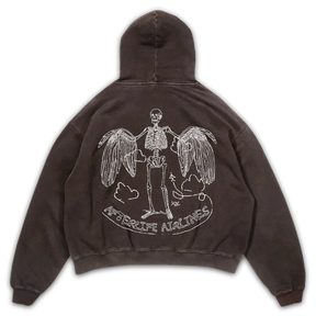 Departure Hoodie - Brown - Back