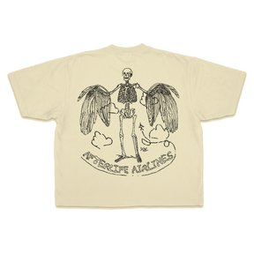 Departure Drop Tee - Cream - Back