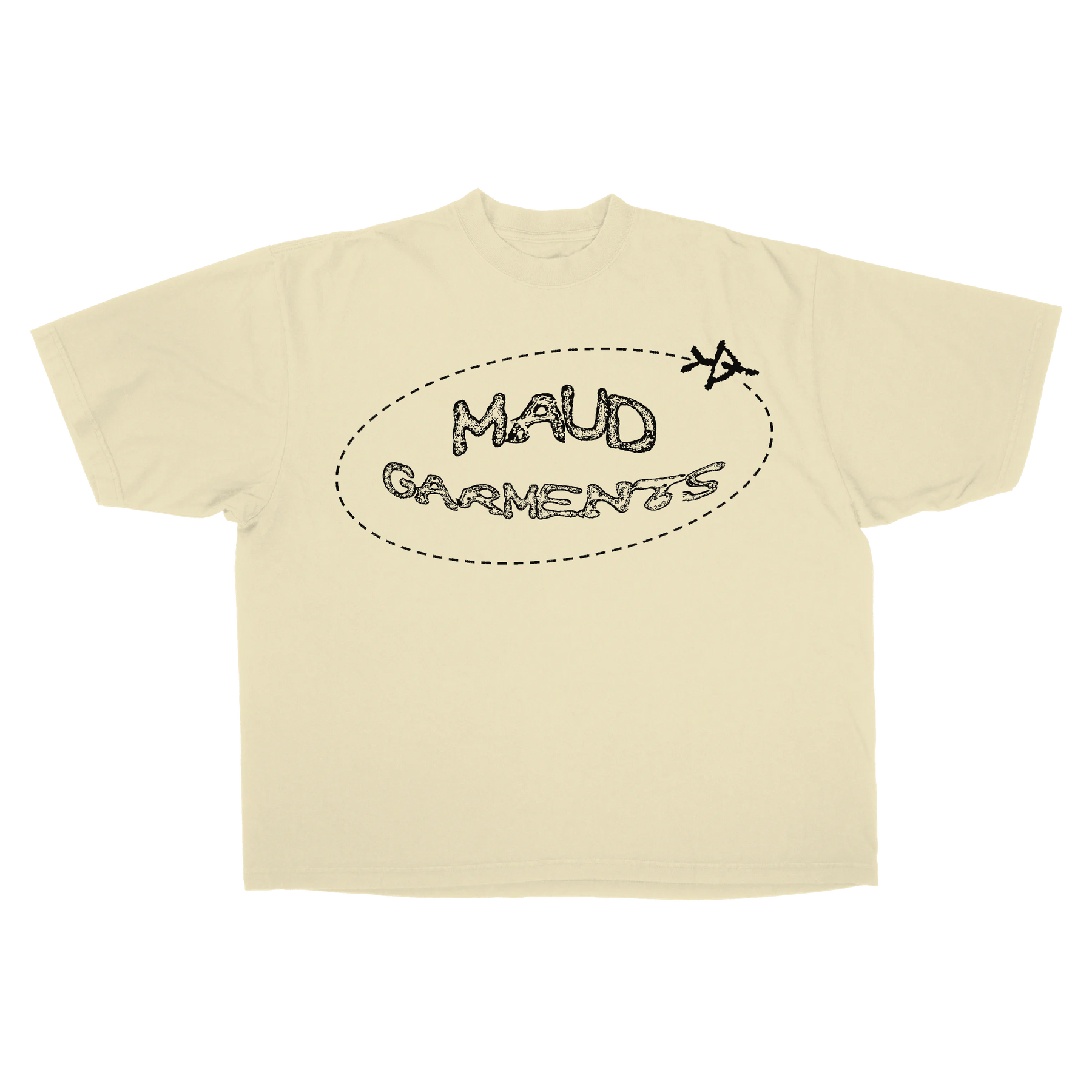 Departure Drop Tee - Cream - Front