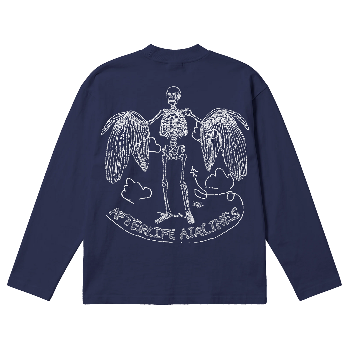 Departure Baggy L/S Tee - Blue - Back