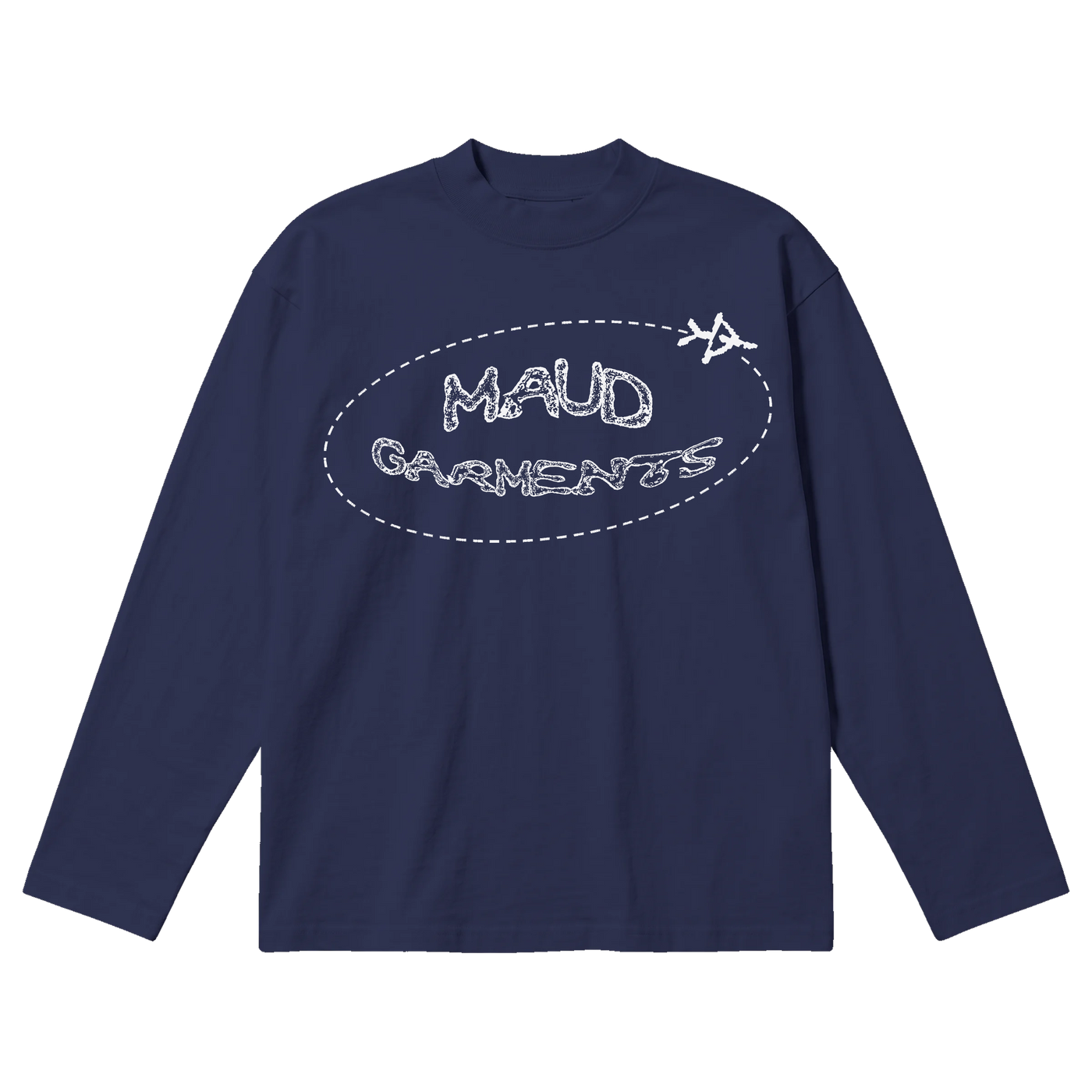 Departure Baggy L/S Tee - Blue - Front