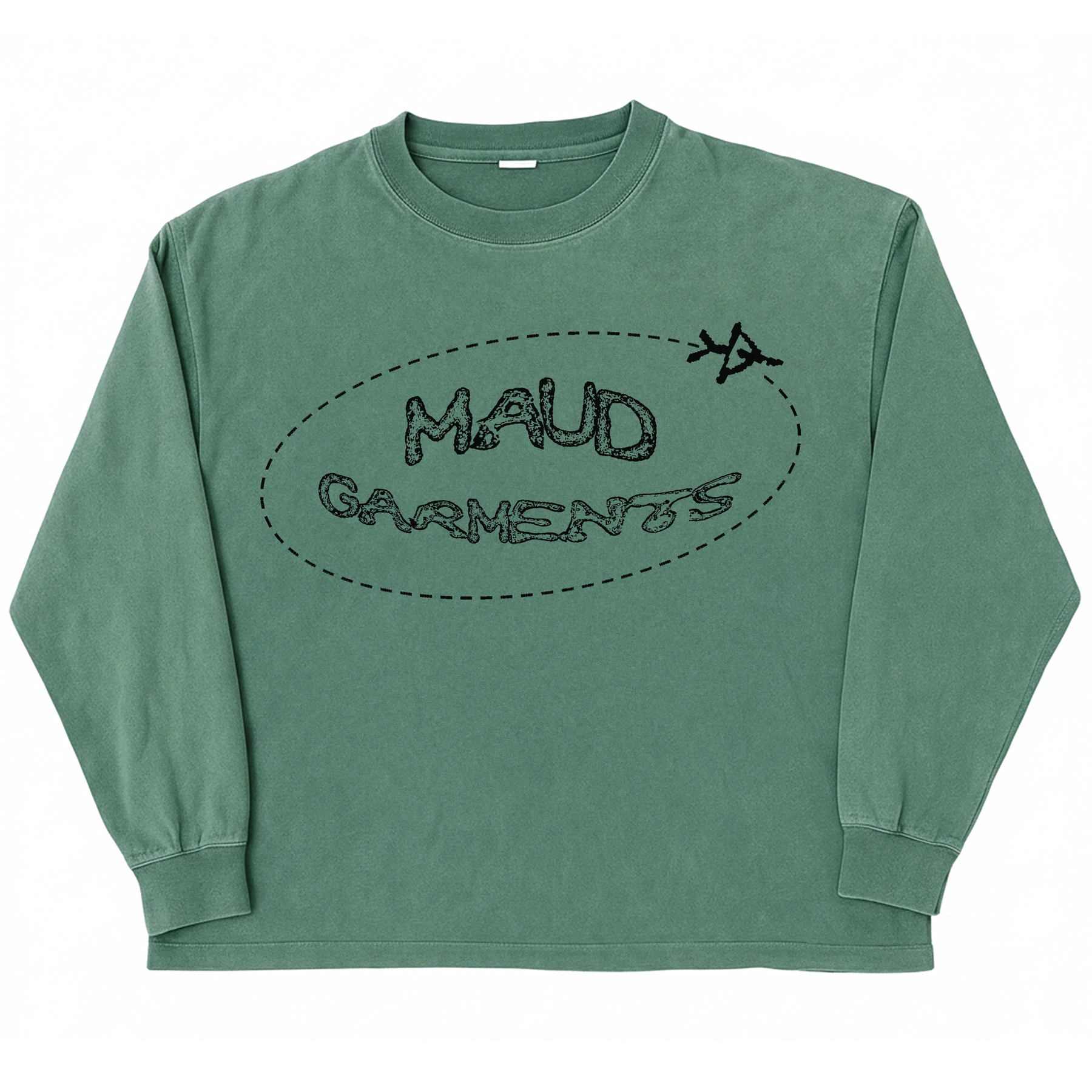 Departure L/S Tee - Green - Front