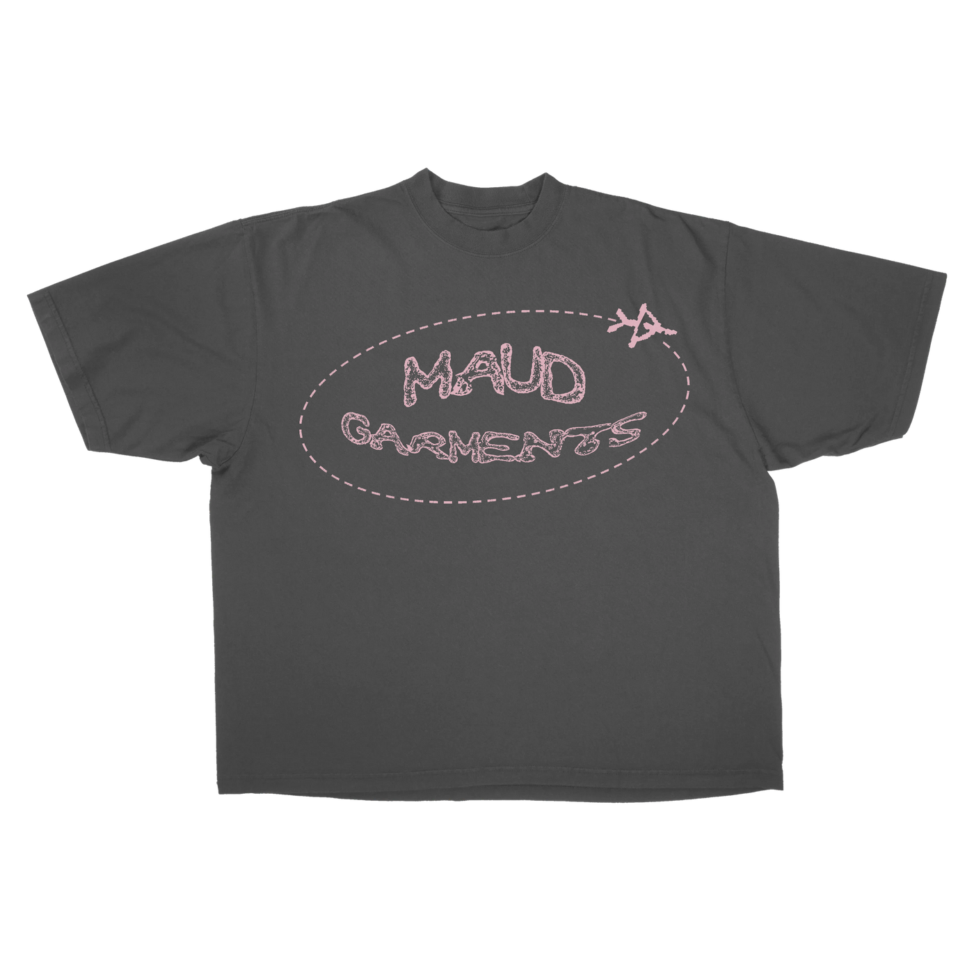 Departure Baggy Tee - Grey - Front