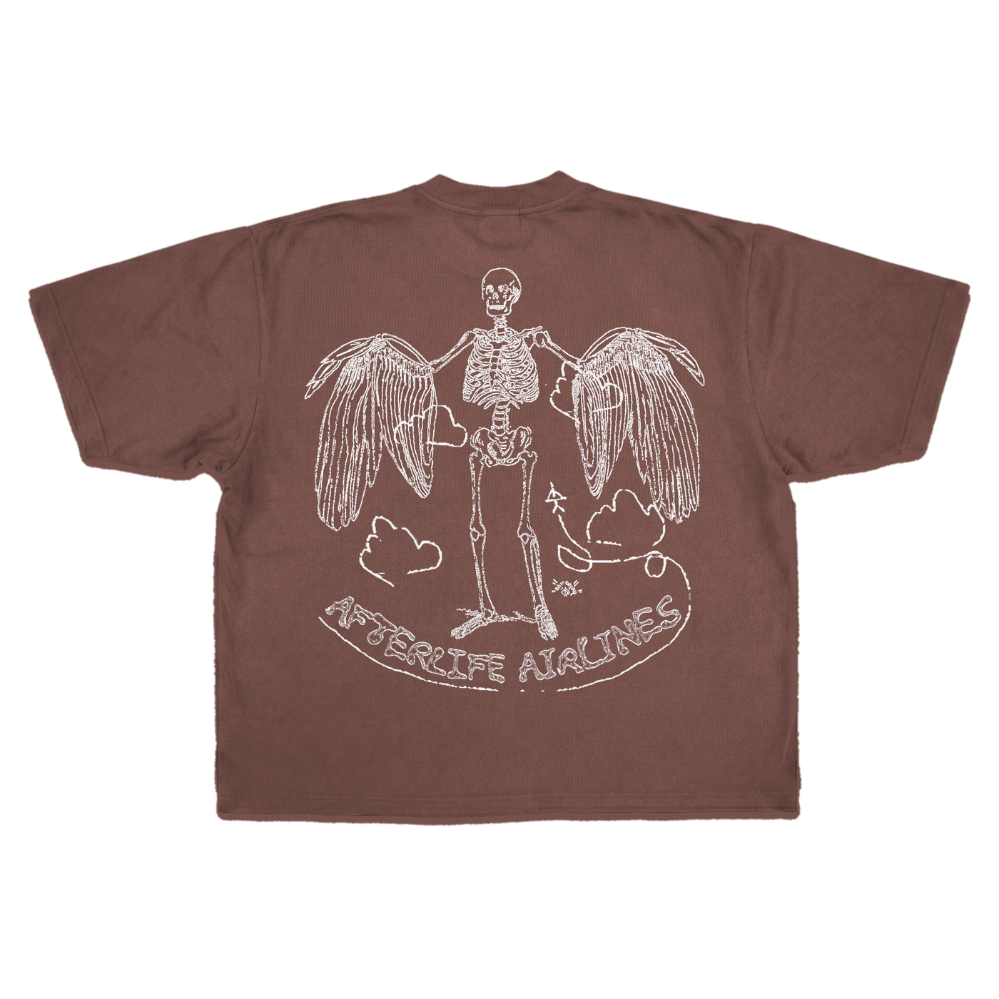 Departure Baggy Tee - Mocha - Back