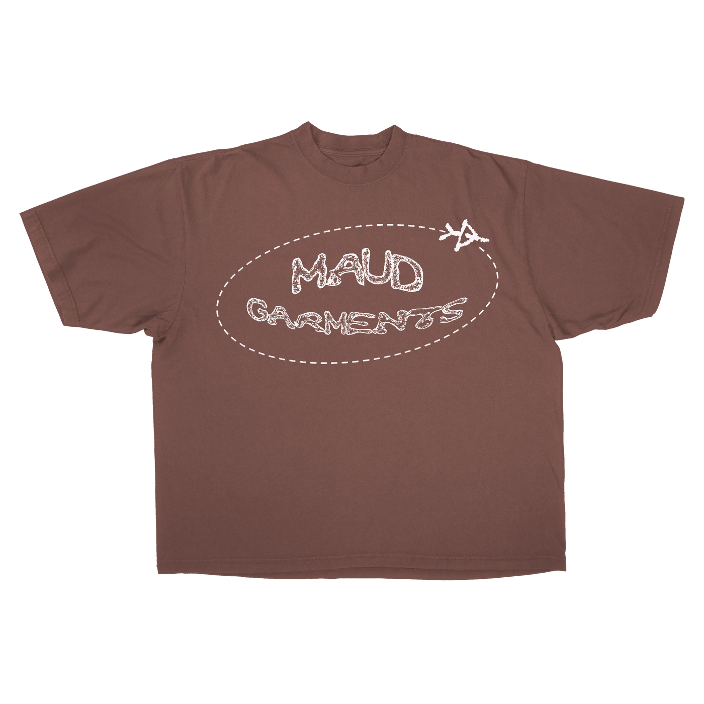 Departure Baggy Tee - Mocha - Front