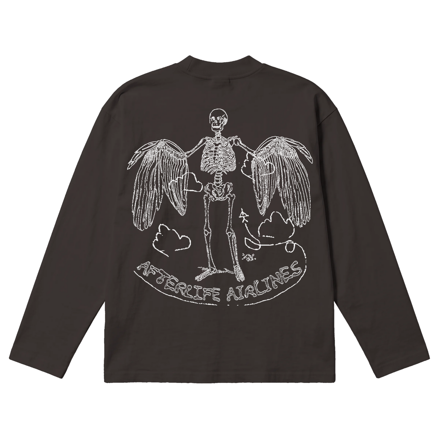 Departure Baggy L/S Tee - Off Black - Back