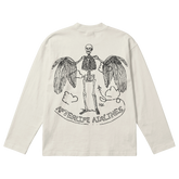 Departure Baggy L/S Tee - Off White - Back