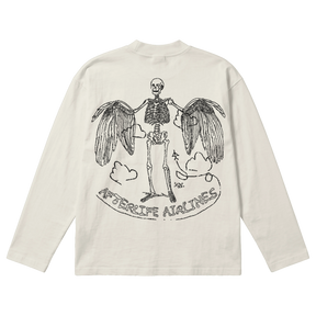 Departure Baggy L/S Tee - Off White - Back