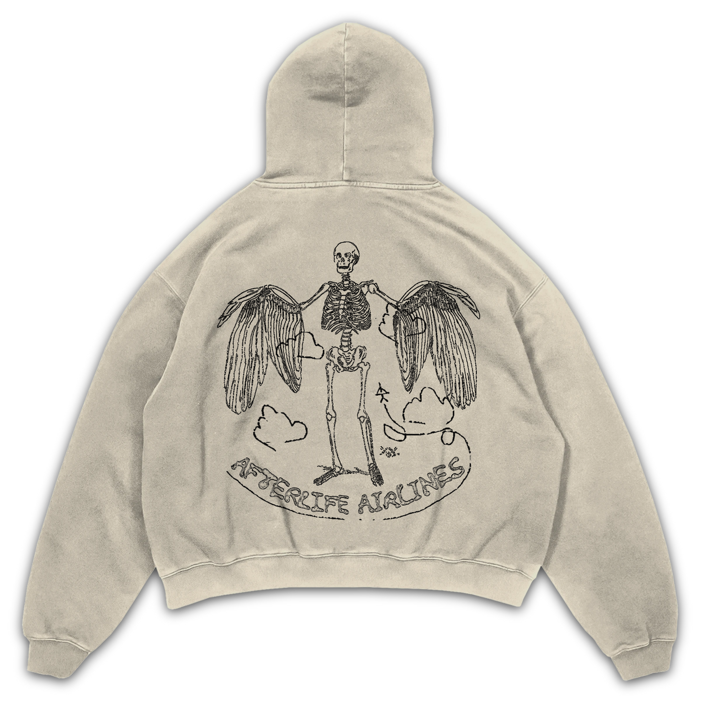 Departure Hoodie - Sand - Back