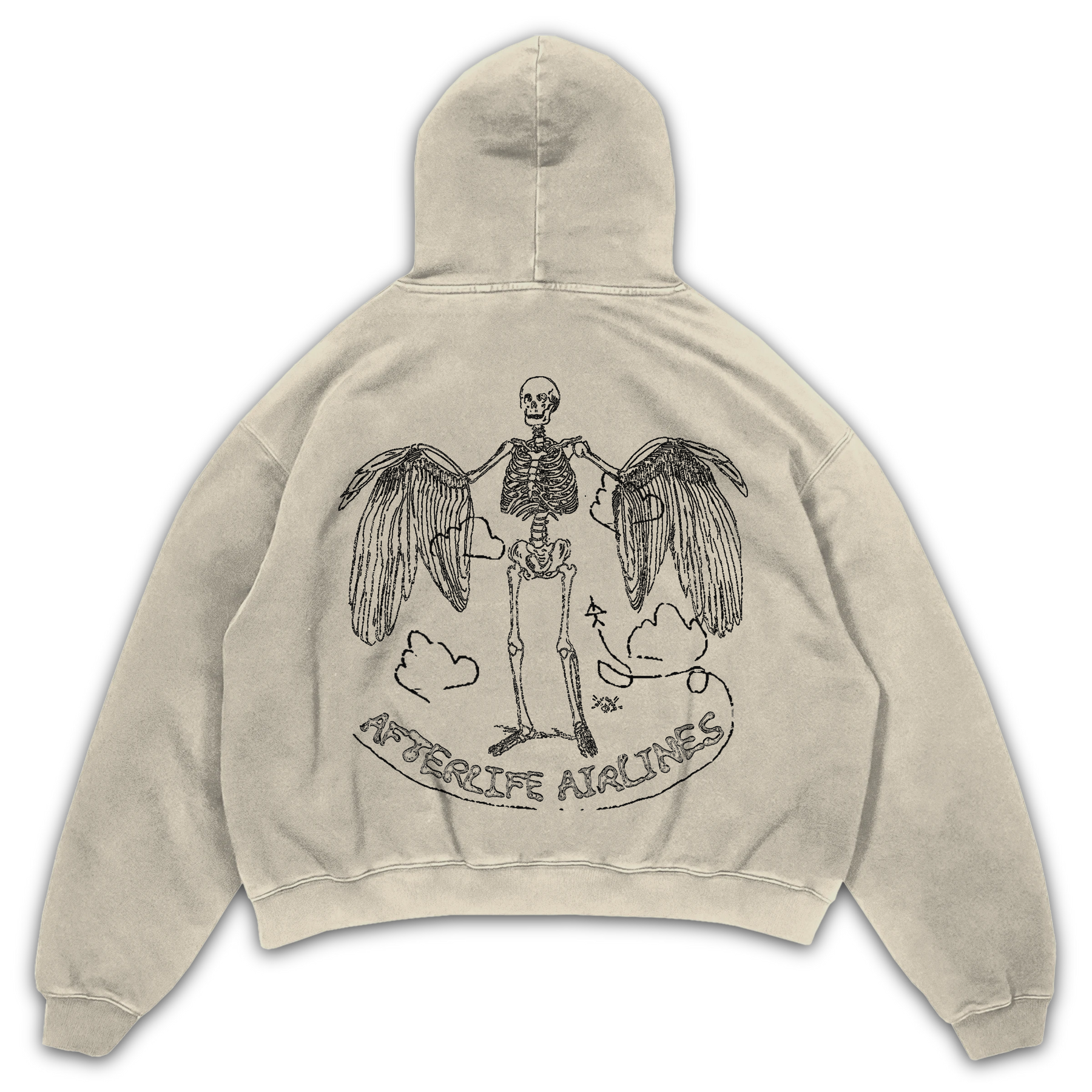 Departure Hoodie - Sand - Back