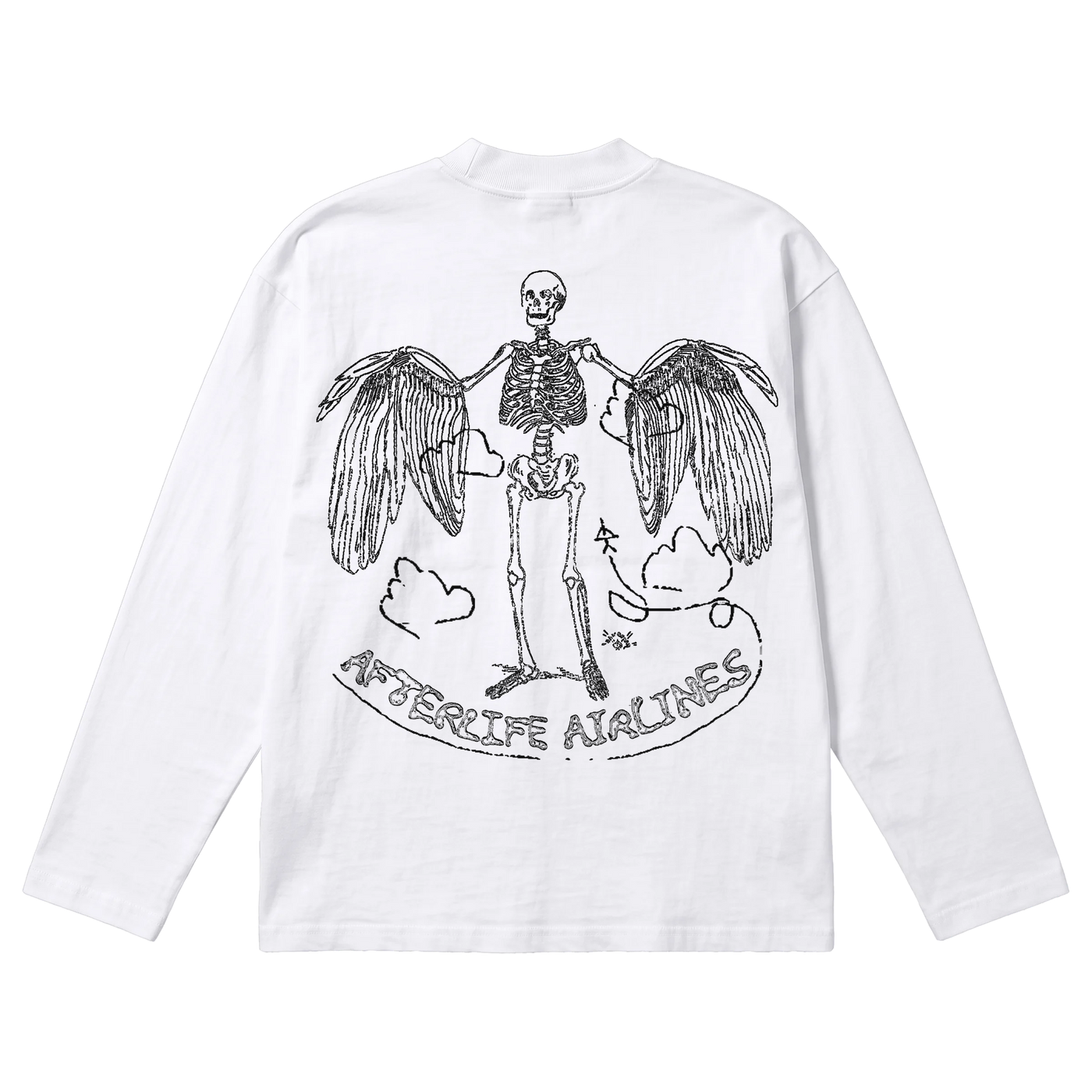 Departure Baggy L/S Tee - White - Back