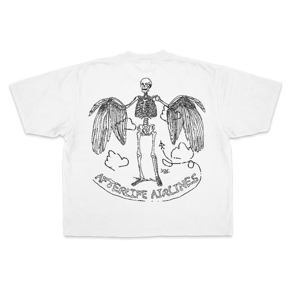 Departure Baggy Tee - White - Back