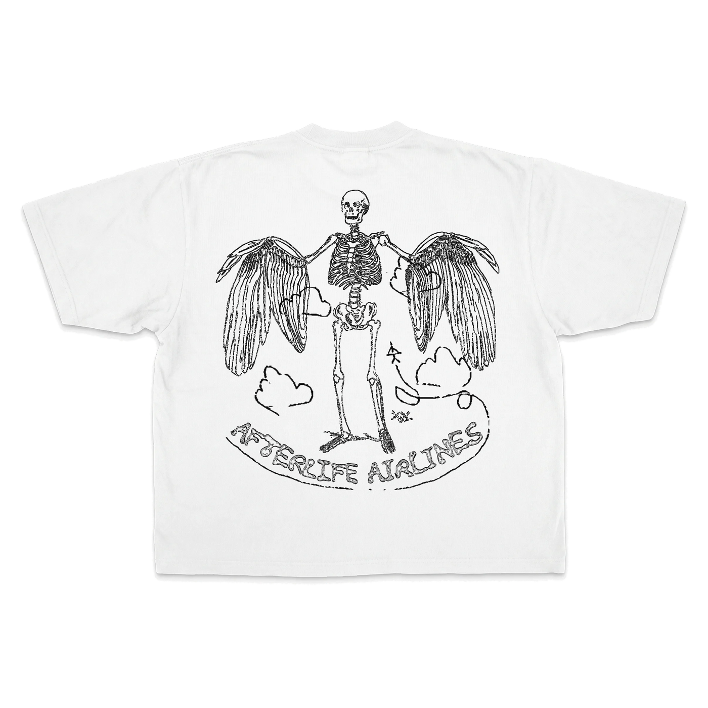 Departure Baggy Tee - White - Back