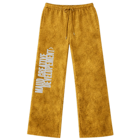 NOISEY TEXTURED WIDE LEG SWEATPANTS