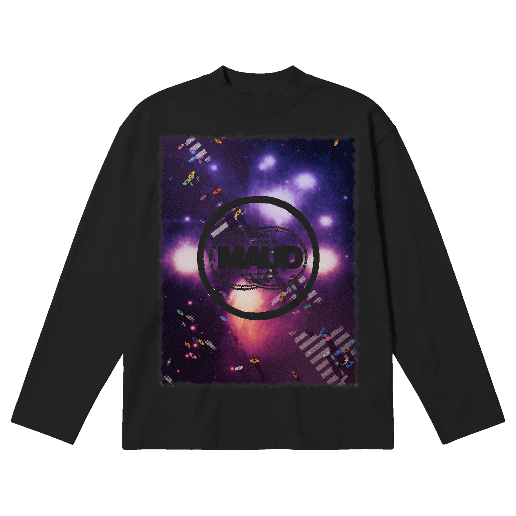 Night Shift Baggy L/S Tee - Black - Front