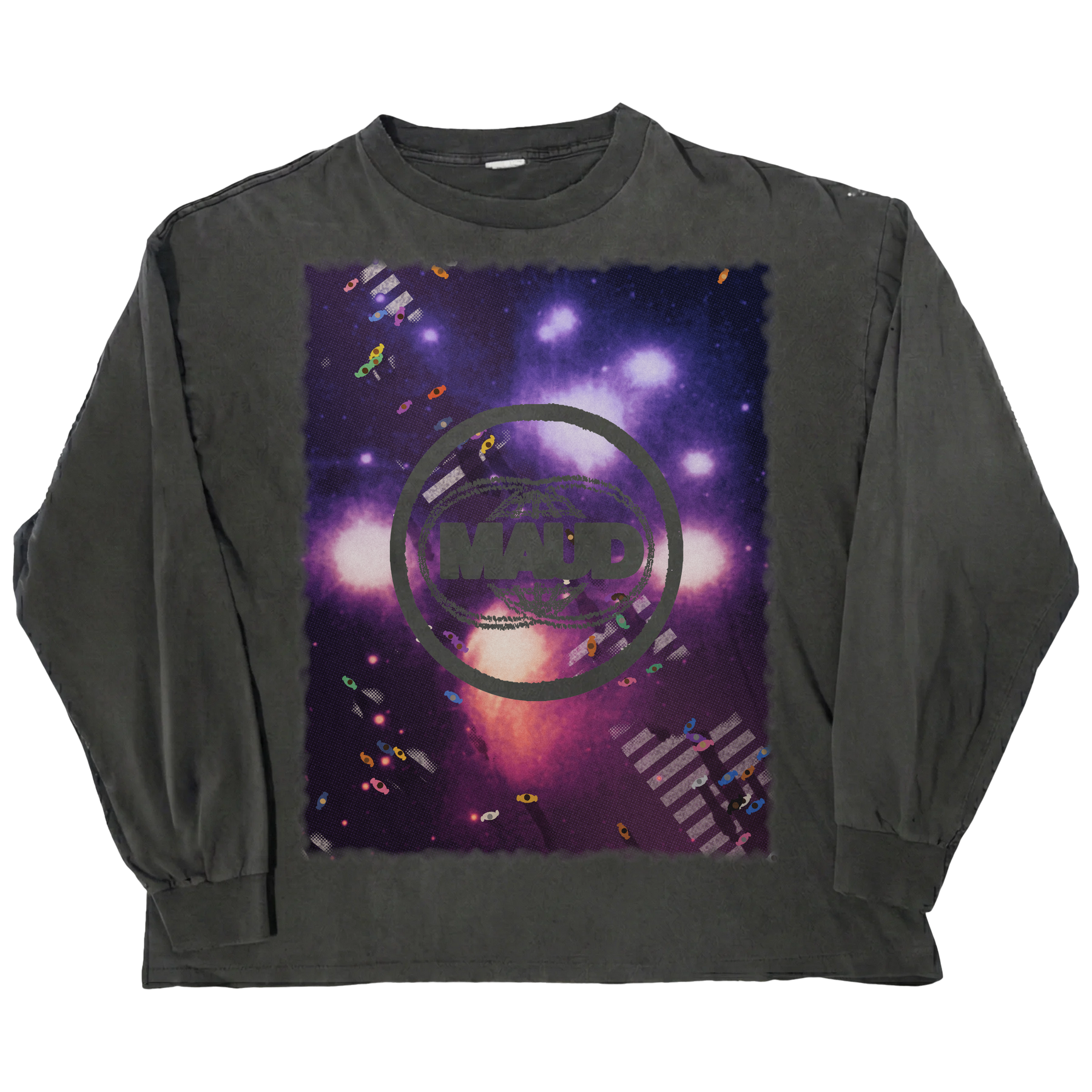 Night Shift L/S Tee - Black - Front