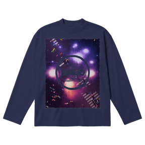 Night Shift Baggy L/S Tee - Blue - Front