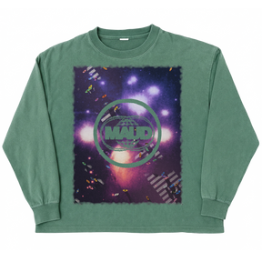 Night Shift L/S Tee - Green - Front