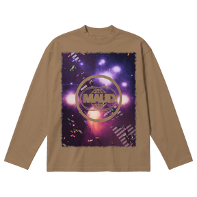 Night Shift Baggy L/S Tee - Latte - Front