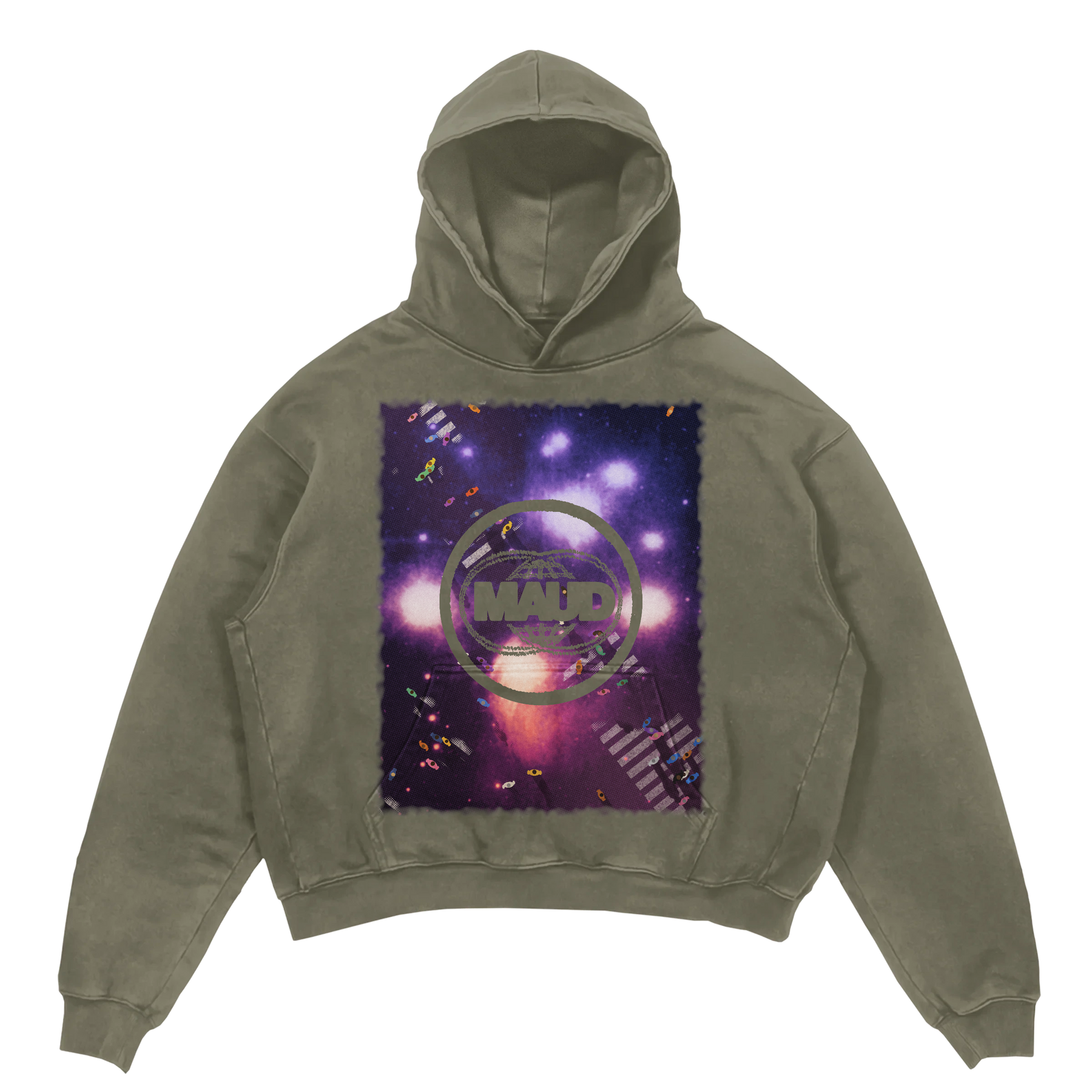 Night Shift Hoodie - Olive - Front