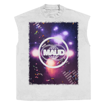 Night Shift Sleeveless Tee - White - Front