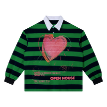 Open House Stripe Polo - Green - Front