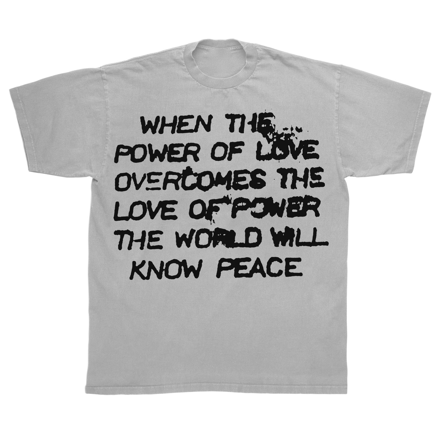 Power of Love Classic Tee - White - Front