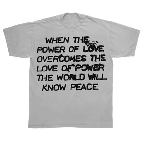 Power of Love Classic Tee - White - Front