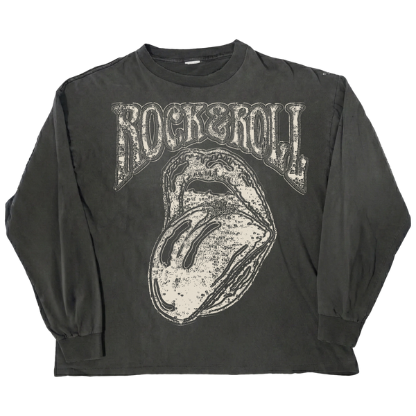 Rock & Roll L/S Tee - Black - Front