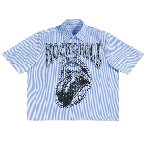 Rock & Roll Boxy Button Up - Front