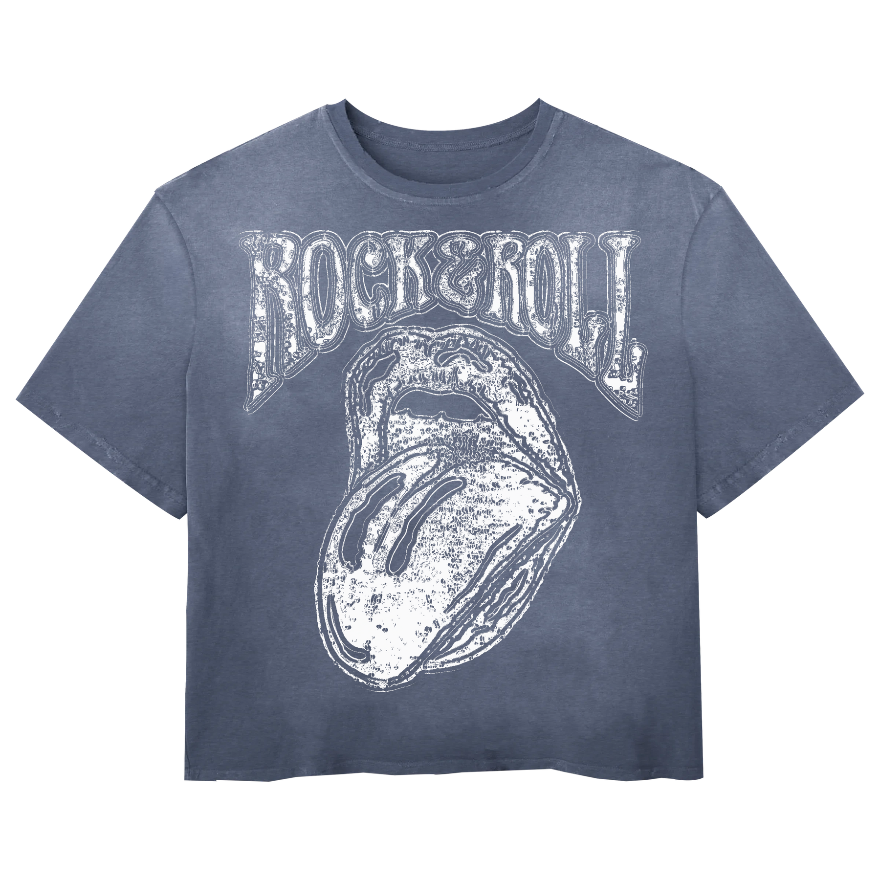 Rock & Roll Tee - Blue - Front