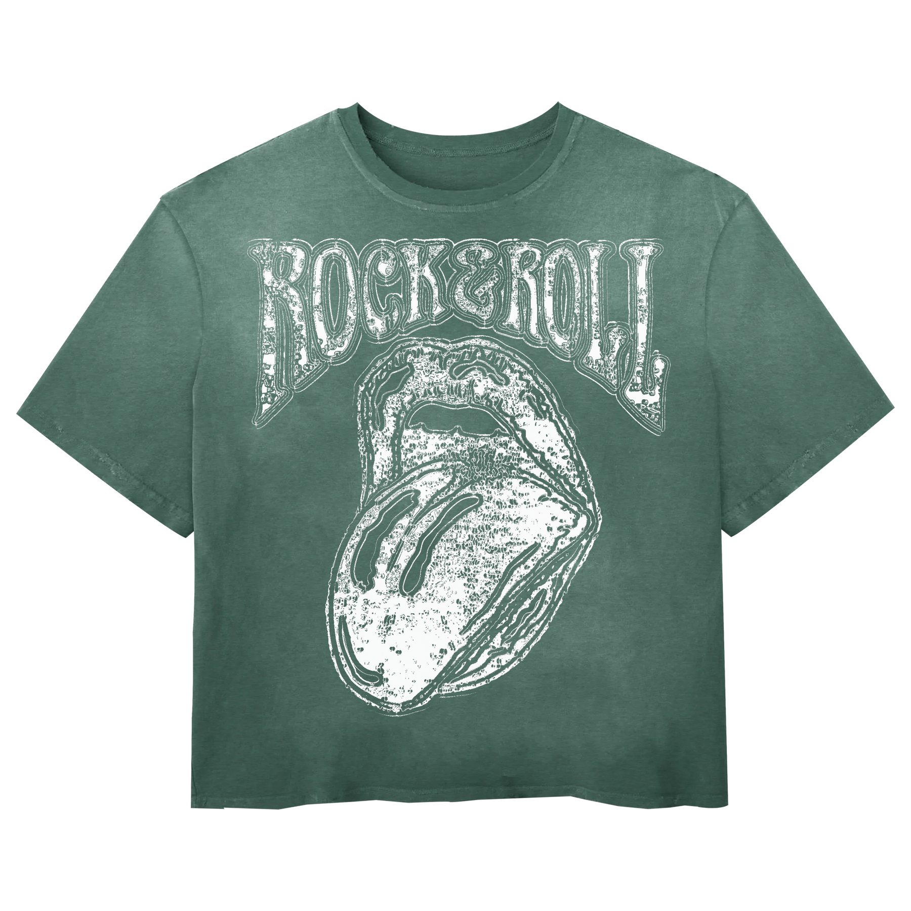 Rock & Roll Tee - Green - Front