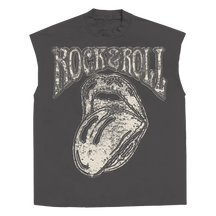 Rock & Roll Sleeveless Tee - Grey - Front