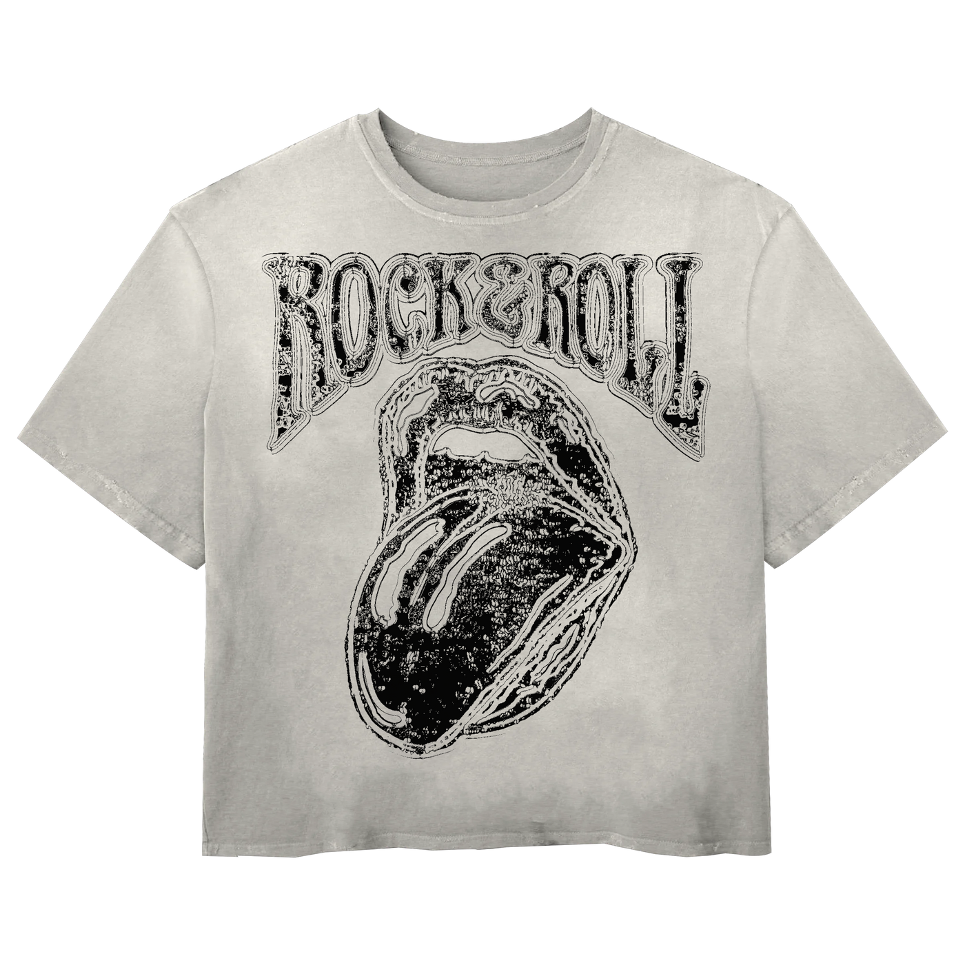 Rock & Roll Tee - White - Front