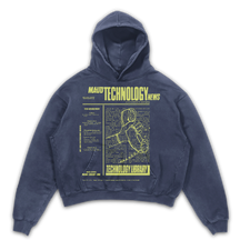 Tech News Hoodie - Blue - Front