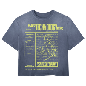 Tech News Tee - Blue - Front