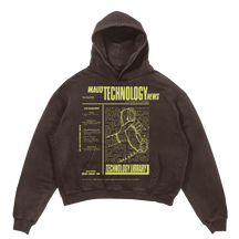 Tech News Hoodie - Brown - Front
