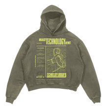 Tech News Hoodie - Olive - Front