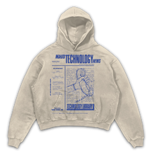 Tech News Hoodie - Sand - Front