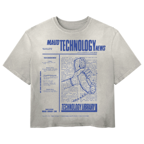 Tech News Tee - White - Front
