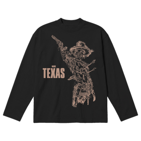 Texas Baggy L/S Tee - Black - Front