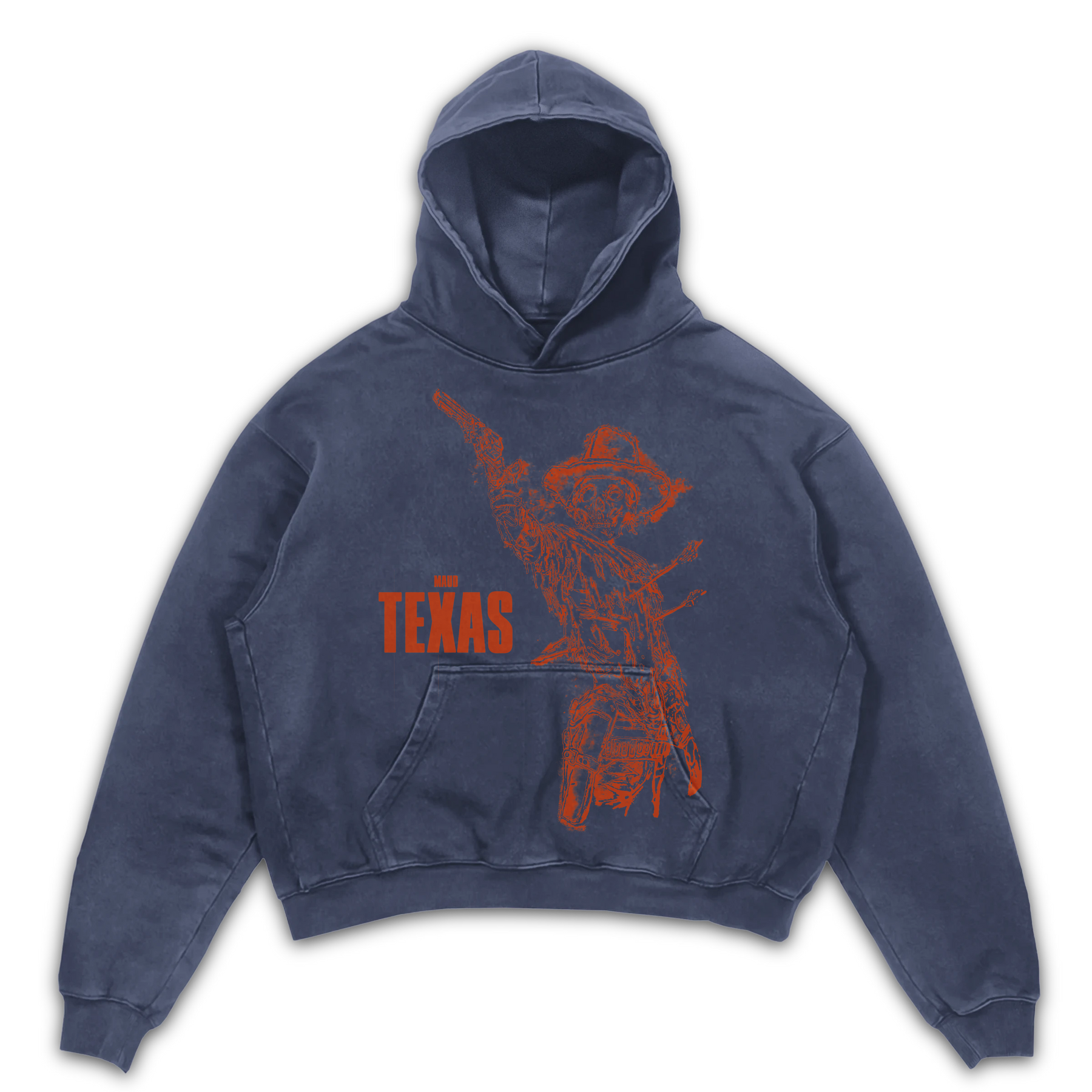 Texas Hoodie - Blue - Front