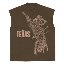 Texas Sleeveless Tee - Brown - Front
