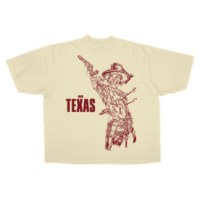 Texas Drop Tee - Cream - Front