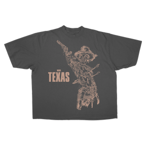 Texas Drop Tee - Grey - Front